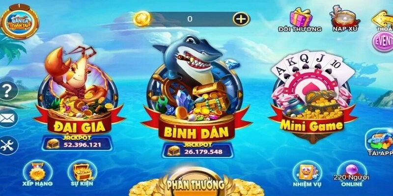 Thông tin về các tựa game có trong cổng Bắn Cá Phát Phát Phát